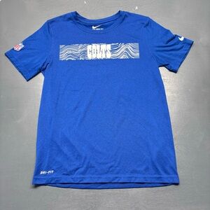 Nike Royal Indianapolis Colts Sideline Seismic Legend Performance T Shirt Sz YM